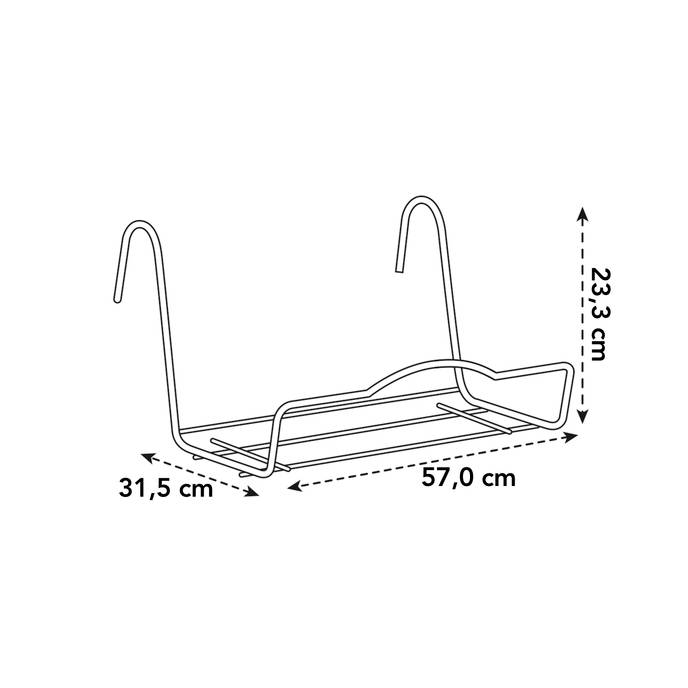 balcon support l anthracite